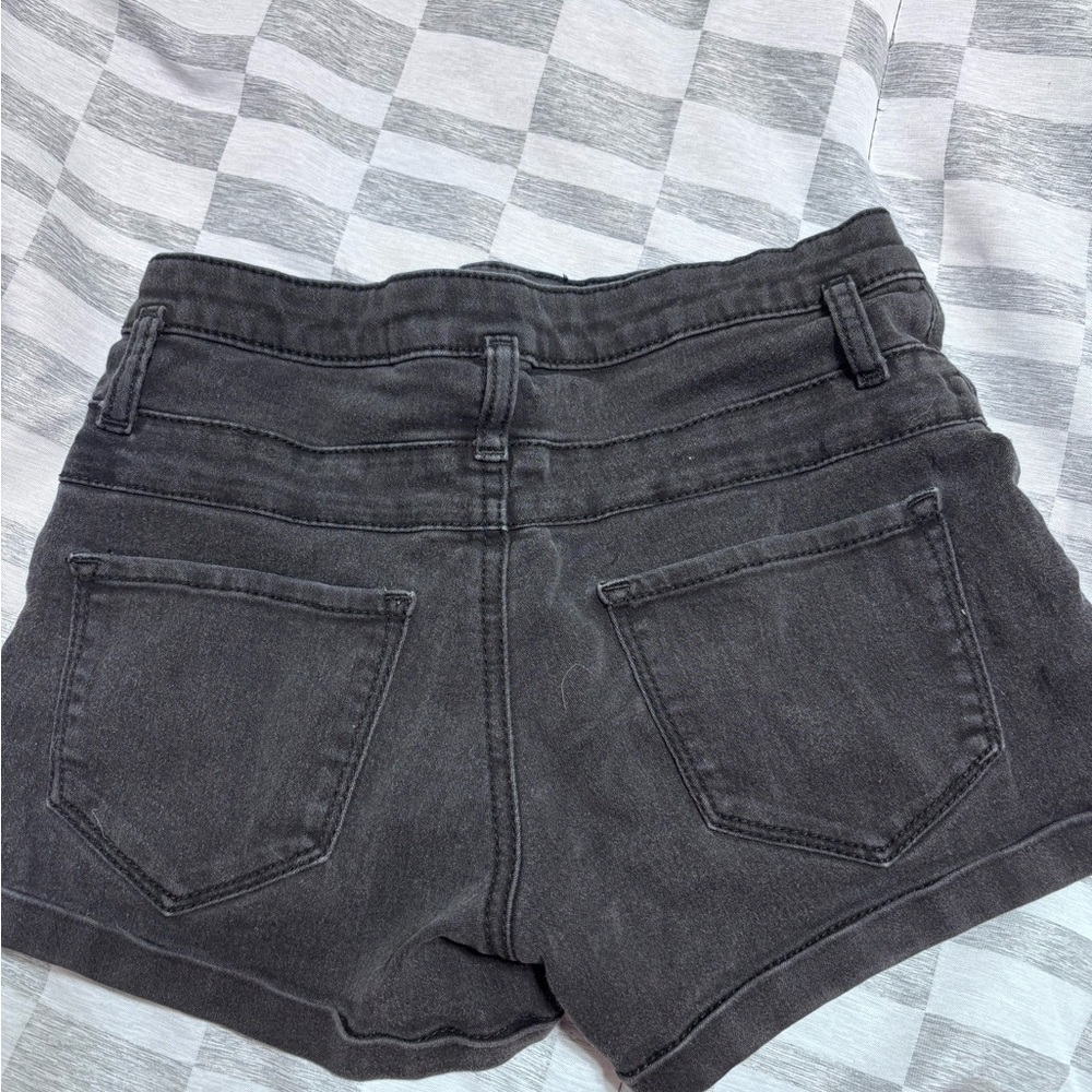 Women's Black Denim Shorts